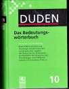 Első borító: DUDEN 10. Das Bedeutungswörterbuch Wortschatz und Wortbildung